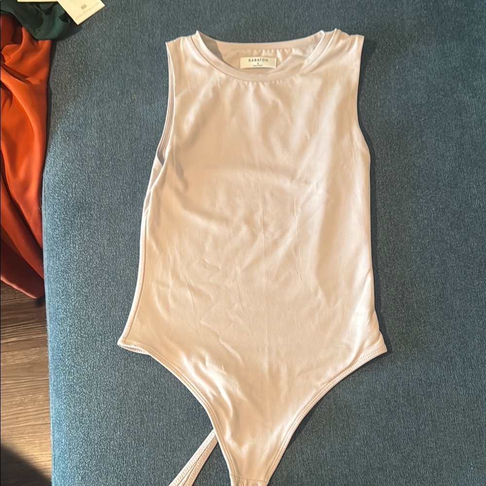 Babaton mauve high neck thong Bodysuit